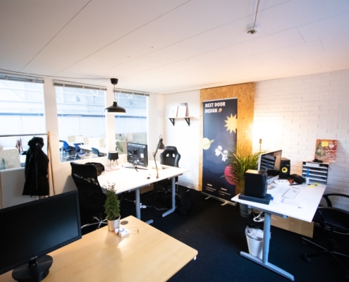 Her er et lukket kontor i Voxeværket Århus